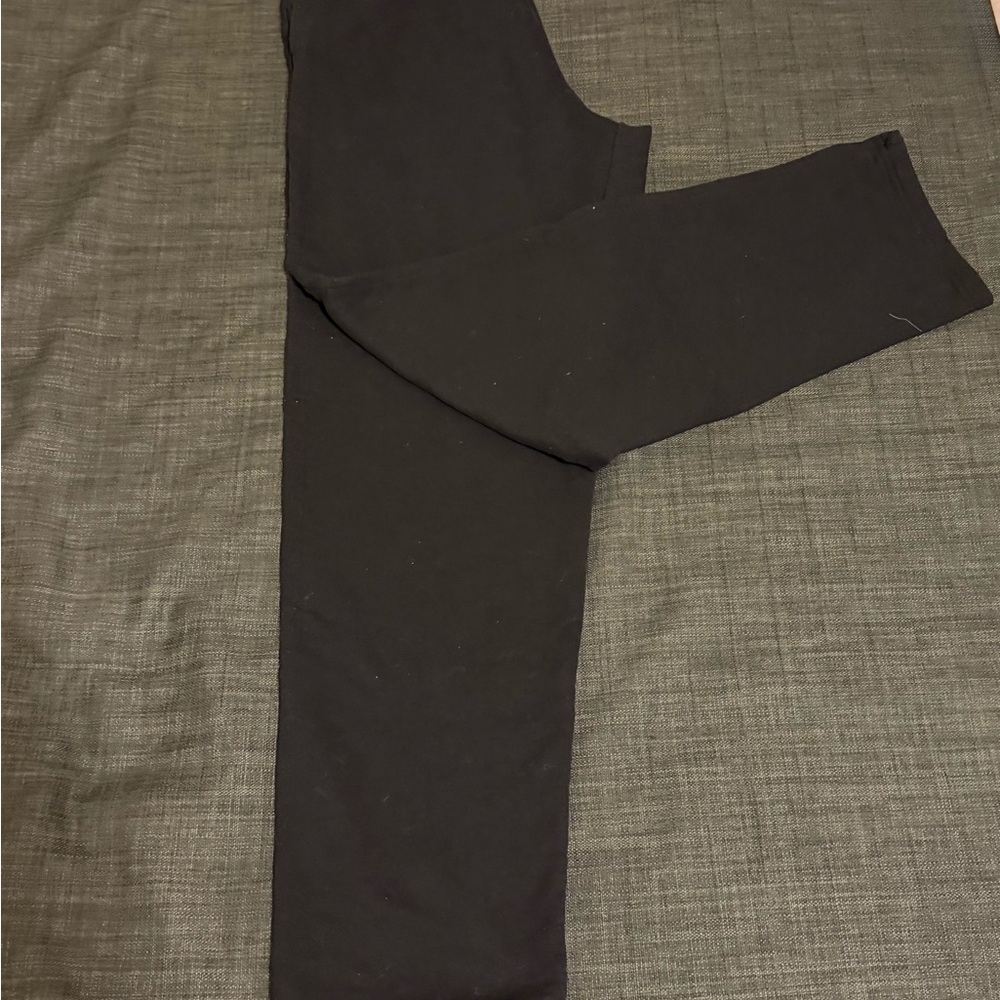 Black Sweatpants with Textured Fabric and Unique Design